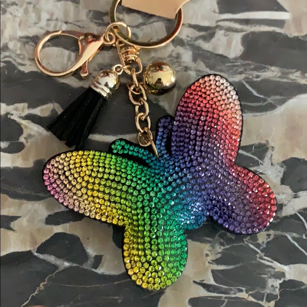 Butterfly keychain, bag charm